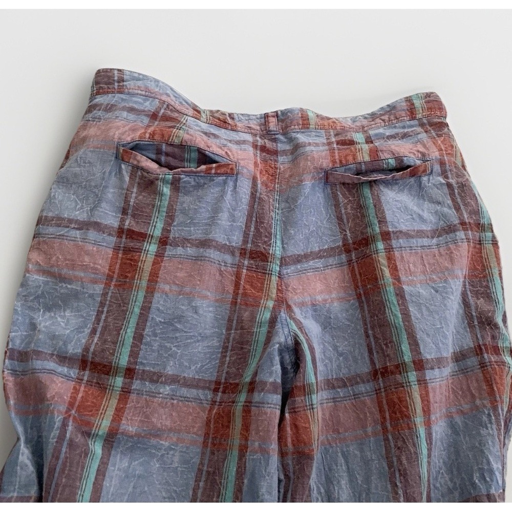 Anthropologie Plaid Pants Wide Leg 8 - Picture 7 of 9